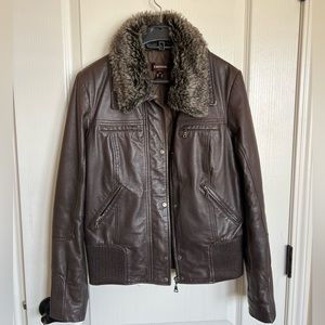 Daniel dark brown leather jacket